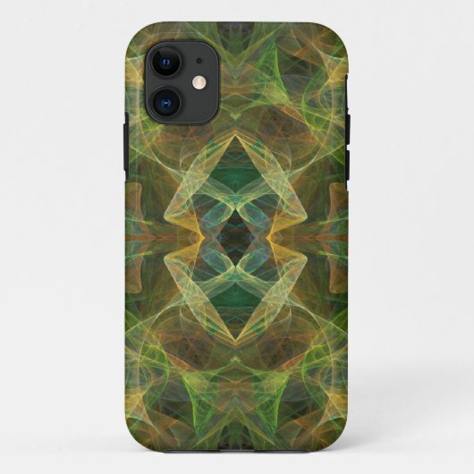 Coques Case-Mate iPhone iPhone Fractal vert 5 Coque-Mate à peine là (Dos)