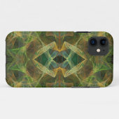 Coques Case-Mate iPhone iPhone Fractal vert 5 Coque-Mate à peine là (Dos (Horizontal))