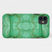 Coques Case-Mate iPhone iPhone Fractal vert 5 Coque-Mate à peine là (Dos (Horizontal))