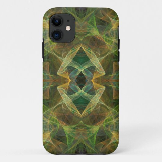 Coques Case-Mate iPhone Iphone Fractal Vert 5 Coque-Mate personnalisé ID (Dos)