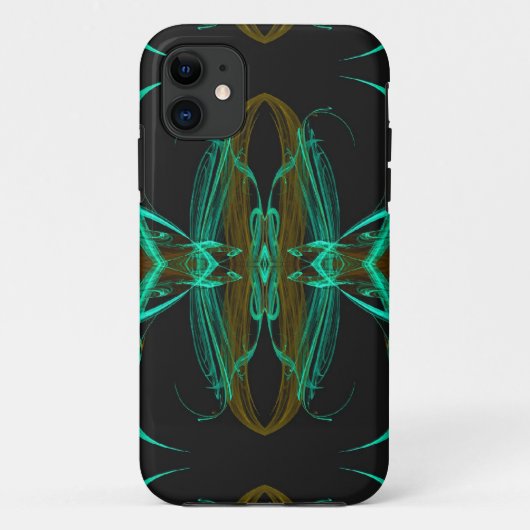 Coques Case-Mate iPhone Iphone Fractal Vert 5 Coque-Mate personnalisé ID (Dos)