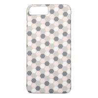 iPhone géométrique 7 d'hexagone de rose en pastel
