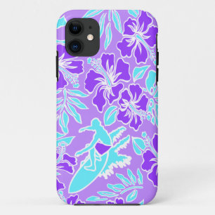 Coque iPhone 11 iPhone hawaïen de Pareau de surf 5 cas