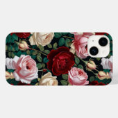 Coques Case-Mate iPhone iPhone / iPad case red-white &pink roses (Verso (horizontal))