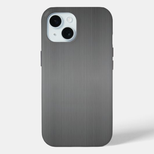 Coques Case-Mate iPhone iPhone - métal brossé foncé (Verso)