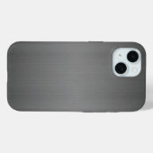 Coques Case-Mate iPhone iPhone - métal brossé foncé (Verso (horizontal))