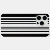 Coques Case-Mate iPhone iPhone motif noir et blanc élégant et luxueux (Verso (horizontal))