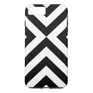 Etui iPhone Case-Mate iPhone noir et blanc de chevrons 8/7 cas dur plus