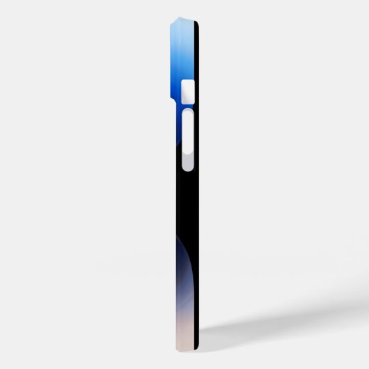 Coques Case-Mate iPhone Iphone personnalisé bleu Radial Texture 15 (Verso / Gauche)