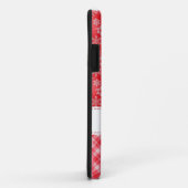 Coques Case-Mate iPhone Iphone Red & White Holiday Snowflake 5 (Dos/Droite)