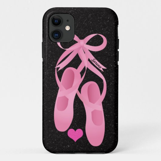 Coques Case-Mate iPhone iPhone rose de ballet de monogramme 5 cas (Dos)