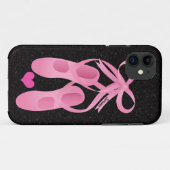 Coques Case-Mate iPhone iPhone rose de ballet de monogramme 5 cas (Dos (Horizontal))