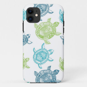 Coque Case-Mate Pour iPhone iPhone tropical de tortues de mer d'été 5 5S