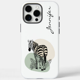 Coques iPhone 16 Pro Max iPhone Zebra moderne