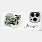 Coques Case-Mate iPhone iPhone Zebra moderne (Verso (horizontal))