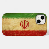 Coques Case-Mate iPhone Iran - Drapeau Vintage (Verso (horizontal))
