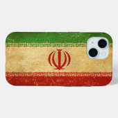 Coques Case-Mate iPhone Iran - Drapeau Vintage (Verso (horizontal))