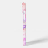 Coques Case-Mate iPhone Iridescence Lavande rose brillant cristal (Verso / Gauche)