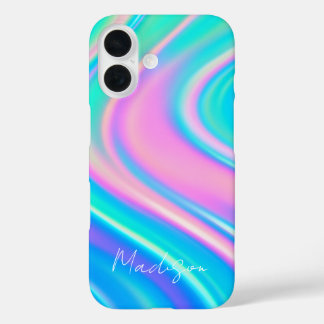Coques iPhone 16 Iridescent Wave Flow