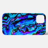Coques Case-Mate iPhone Iridescente Bleu Vert Violet Marbré Beau (Verso (horizontal))