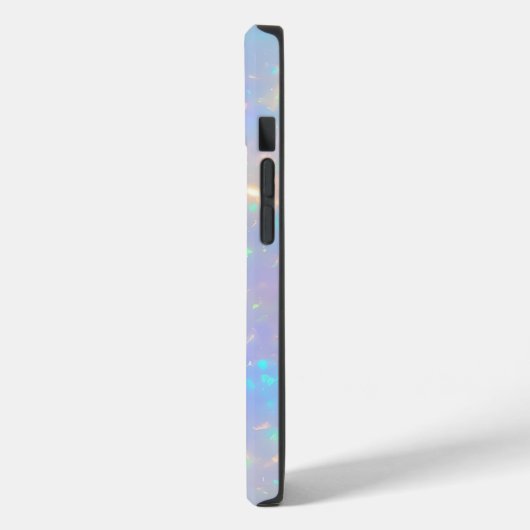 Coques Case-Mate iPhone Iridescente Faux Opal avec nom personnalisable (Verso / Gauche)