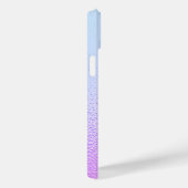 Coques Case-Mate iPhone Iridescente Girly rose Shimmer Nom personnalisé (Verso / Droite)