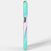 Coques Case-Mate iPhone Iridescente Holographique Liquide Swirl (Verso / Droite)