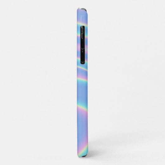 Coques Case-Mate iPhone Iridescente Holographique moderne Nom personnalisé (Dos/Gauche)