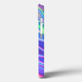 Coques Case-Mate iPhone Iridescente Holographique Pile violet vert bleu ro (Verso / Gauche)
