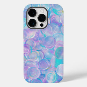Coque Pour iPhone 14 Pro Iridescente Opal Glass Cabochons