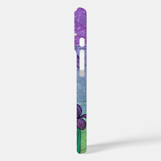 Coques Case-Mate iPhone iris et papillons (Verso / Gauche)