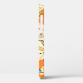 Coques Case-Mate iPhone Iris orange : motif floral transparent (Verso / Gauche)