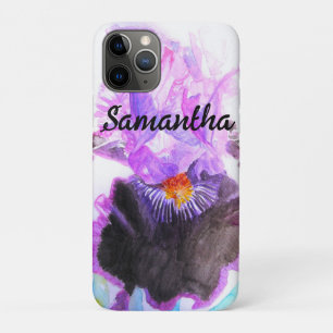 Case-Mate iPhone Case Iris Pourpre Fleur Aquarelle Floral Anniversaire