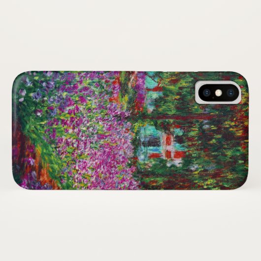 Coques Case-Mate iPhone Irises dans le jardin de Monet (Dos (Horizontal))