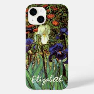 Coque Pour iPhone 14 Irises de Vincent van Gogh, Jardin Vintage