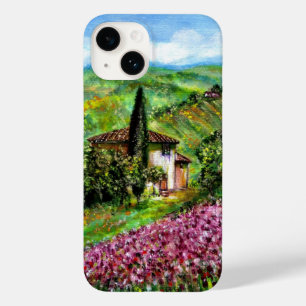Coques Pour iPhone IRISES EN Toscane, Champs de fleurs violettes pays