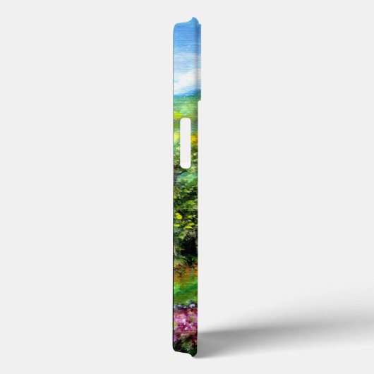 Coques Case-Mate iPhone IRISES EN Toscane, Champs de fleurs violettes pays (Verso / Droite)