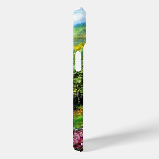 Coques Case-Mate iPhone IRISES EN Toscane, Champs de fleurs violettes pays (Verso / Droite)