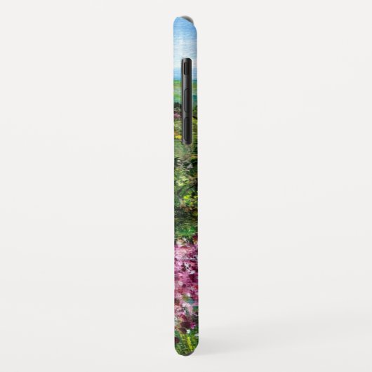 Coques Case-Mate iPhone IRISES EN Toscane, Champs de fleurs violettes pays (Dos/Gauche)