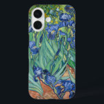 Coques iPhone 16 Irises | Vincent Van Gogh<br><div class="desc">Irises (1889) de l'artiste post-impressionniste néerlandais Vincent Van Gogh. La peinture paysagère originale est une huile sur toile montrant un jardin de fleurs d'iris en fleurs. Utilisez les outils de conception pour ajouter du texte personnalisé ou personnaliser l'image.</div>