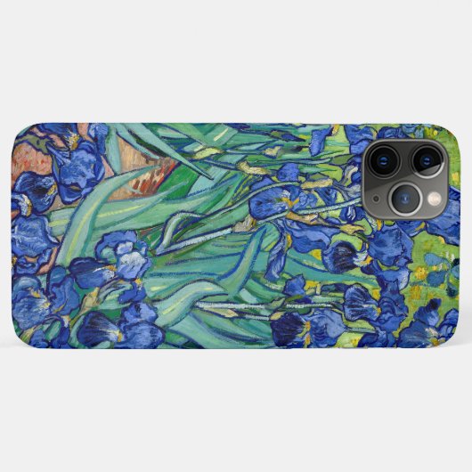 Coques Case-Mate iPhone Irises Vincent Van Gogh Fleurs Bleues Nature Art (Dos (Horizontal))