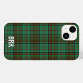 Coques Case-Mate iPhone Irish County Dublin Tartan Personnalisé (Verso (horizontal))