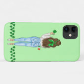 Coques Case-Mate iPhone Irish Femme Four Leaf Clover Field (Dos (Horizontal))
