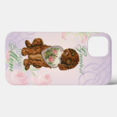 Coques Case-Mate iPhone Irish Water Spaniel Heart Maman (Verso (horizontal))