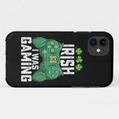 Coques Case-Mate iPhone Irlandais Je Jouais Jeux Gamer St Patrick's Day (Dos (Horizontal))