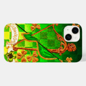 Coques Case-Mate iPhone IRLANDE HARP, OR VERT SHAMROCK St Patrick's Day (Verso (horizontal))