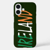 Coques Case-Mate iPhone Irlande superposée sur l'élément drapeau irlandais (Verso)