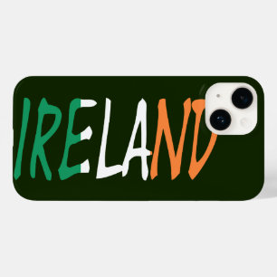 Coque Pour iPhone 14 Irlande superposée sur l'élément drapeau irlandais