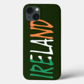 Coques Case-Mate iPhone Irlande superposée sur l'élément drapeau irlandais (Verso)