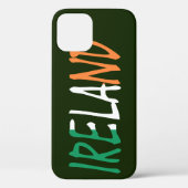 Coques Case-Mate iPhone Irlande superposée sur l'élément drapeau irlandais (Verso)